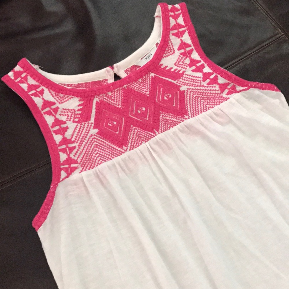 Crown & Ivy Embroidered Tank
